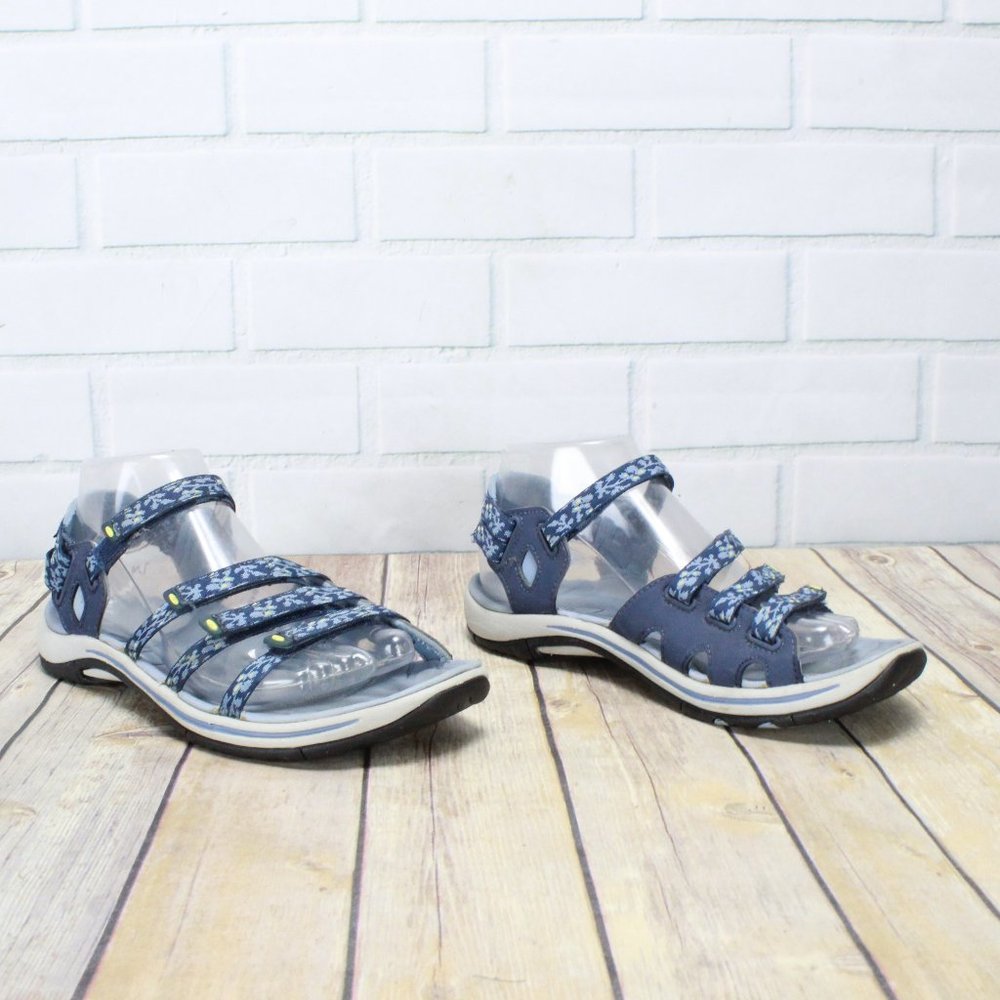 LL BEAN Strappy Floral Sport Sandals Size 7 M - Picture 2 of 8